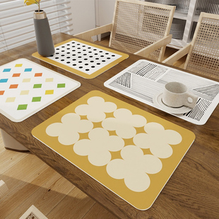 pvc西餐垫碗垫硅胶防q烫隔热桌垫防水防油学生午餐垫子隔热垫枱垫