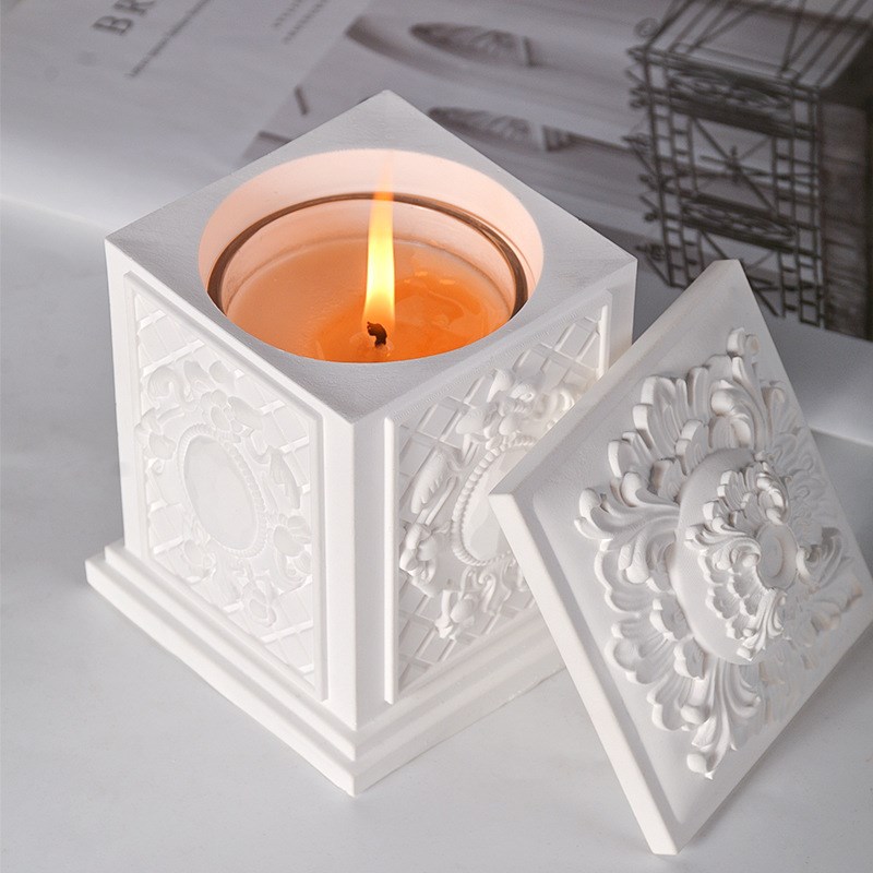 宋朝华章香薰蜡烛复古石膏杯大豆蜡室内摆件装饰新中式伴手礼节日