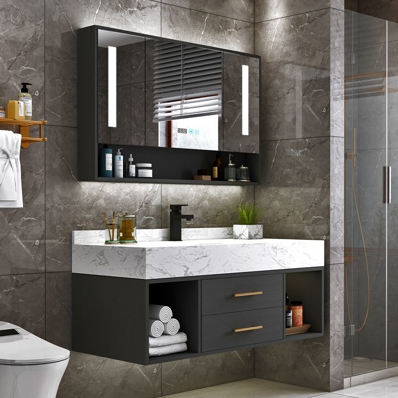 断码处理轻奢浴室柜组合卫生间实木洗漱台洗手洗脸盆柜简易现代