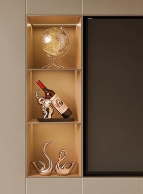 大象酒柜装饰品红酒架摆件现代轻奢高档家居客厅电视柜工艺品摆设