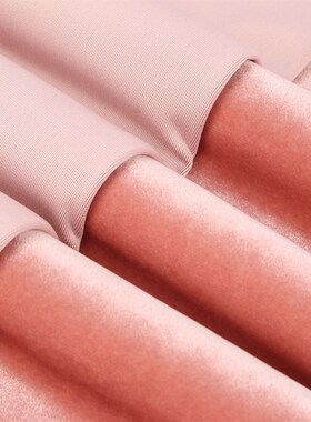 350g精品阳光绒 全涤弹力经编丝绒布 J秋冬卫衣休闲套装连衣裙面