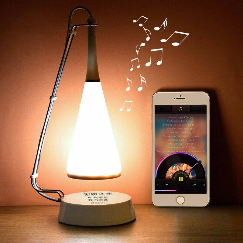 企定量多b功能蓝牙音箱闹钟超大声卧室L桌面创意台灯上班族起床