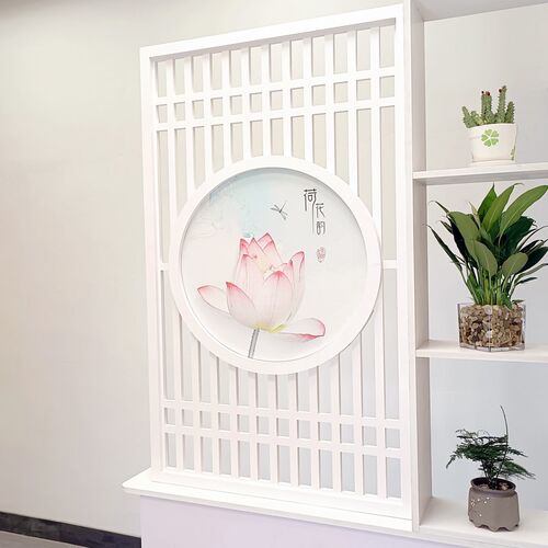 镂空雕花板隔断i过道PVC花格吊顶木塑板玄关背景墙客厅通花板屏风