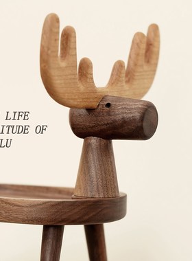 创意黑胡桃实木收纳托o盘玄关置物摆件装饰木雕首饰钥匙架饰品礼