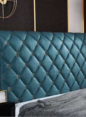 简约万能床头套罩免洗科技布全包床头罩皮木床靠背防尘软2.022新