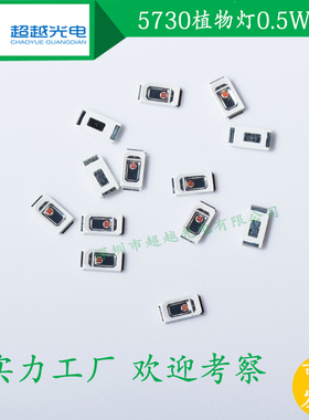 led植物生长灯珠5730灯珠57x30红光620nm植物灯灯珠0.2W高亮灯珠