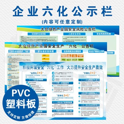 太仓绿色产业园安全生产六化公示栏风险公告苏州常熟公司三化管理