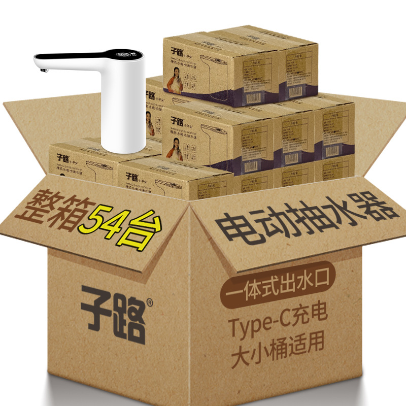 子路一体式电动抽水器充电款压水器饮水机水龙头上水器  整箱发货