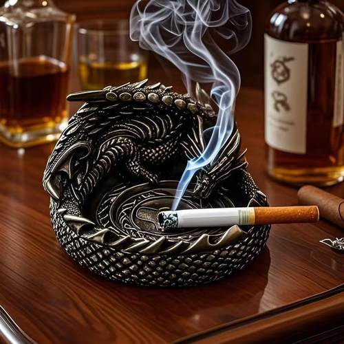 塔格奥龙形欧式家用烟灰缸创意个性潮流多功能时尚生日礼品摆件