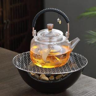 蒸煮茶壶双用壶 围炉煮茶室内家用全套烤茶罐罐茶煮茶器电陶炉套装