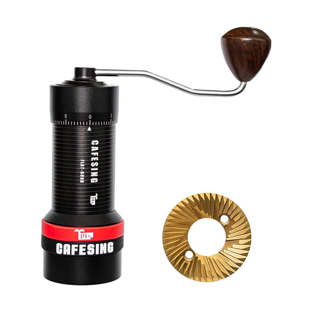 CafeSing虎鲸平刀咖啡手磨手冲意式浓缩磨豆机全金属外调研磨度