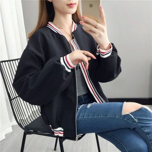 春秋加绒外套女情侣棒球服2024新款长袖百搭韩版休闲宽松保暖小众