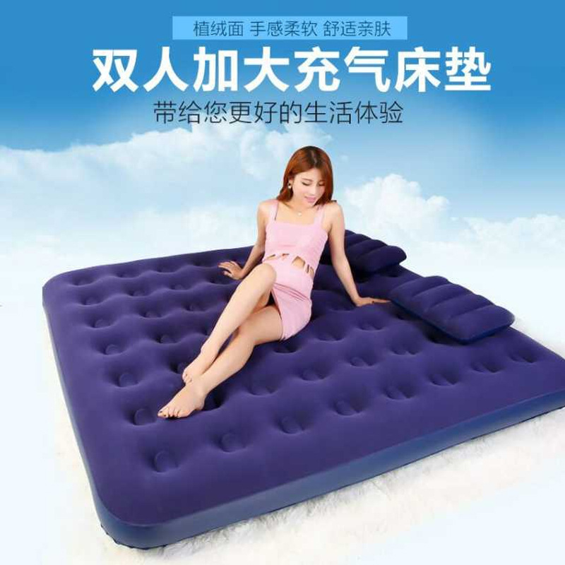 单人充气床垫双人家用加厚户w外折叠充气床车载午休气垫床带打气