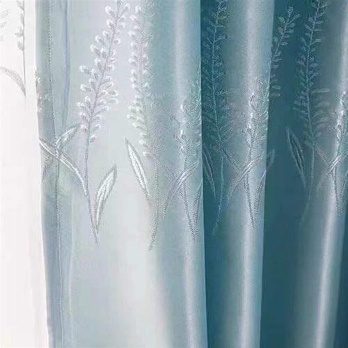 麦穗新款a加厚窗帘遮光成品提花布客厅卧室家用隔热阳台飘窗简约