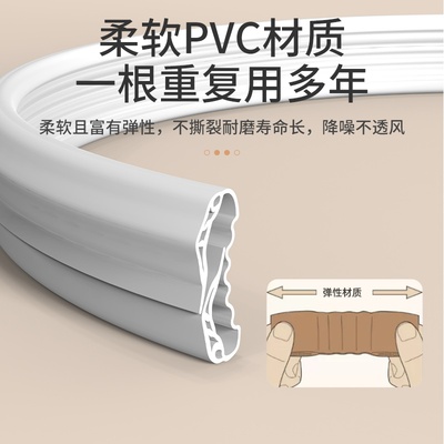 门缝门底密封条隔音条卧室门房z门缝隙防风挡Q风神器房间门隔音门