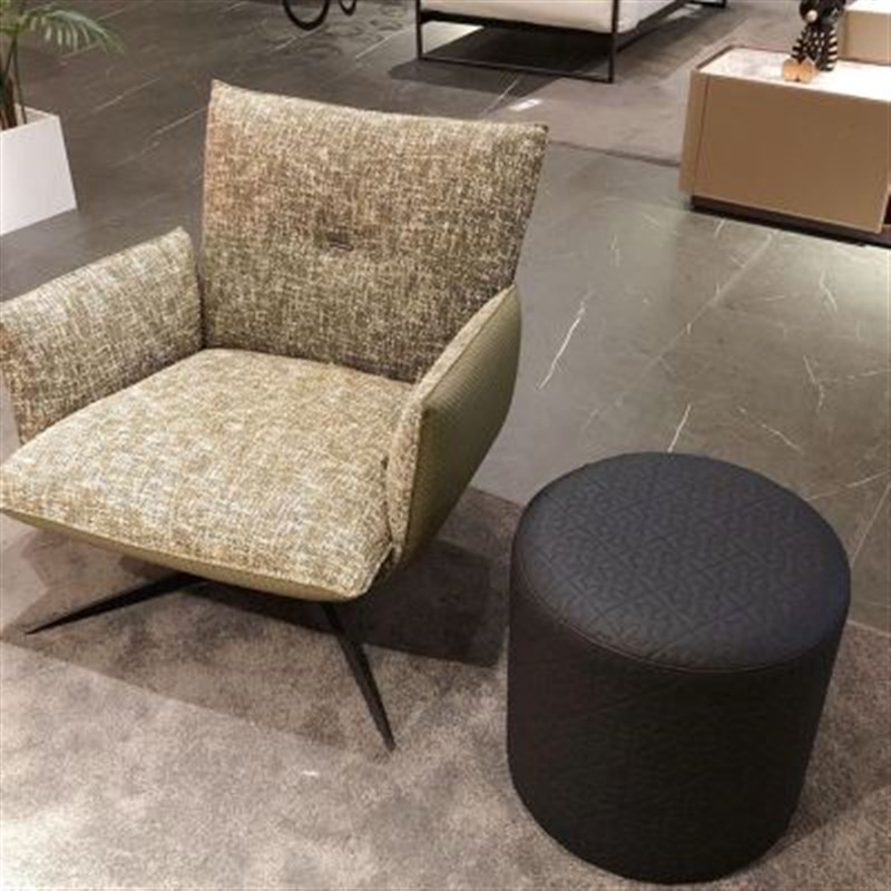 欧式古典 全手工j 重工皮革十字架缝线 圆形沙发茶几凳墩子 试鞋