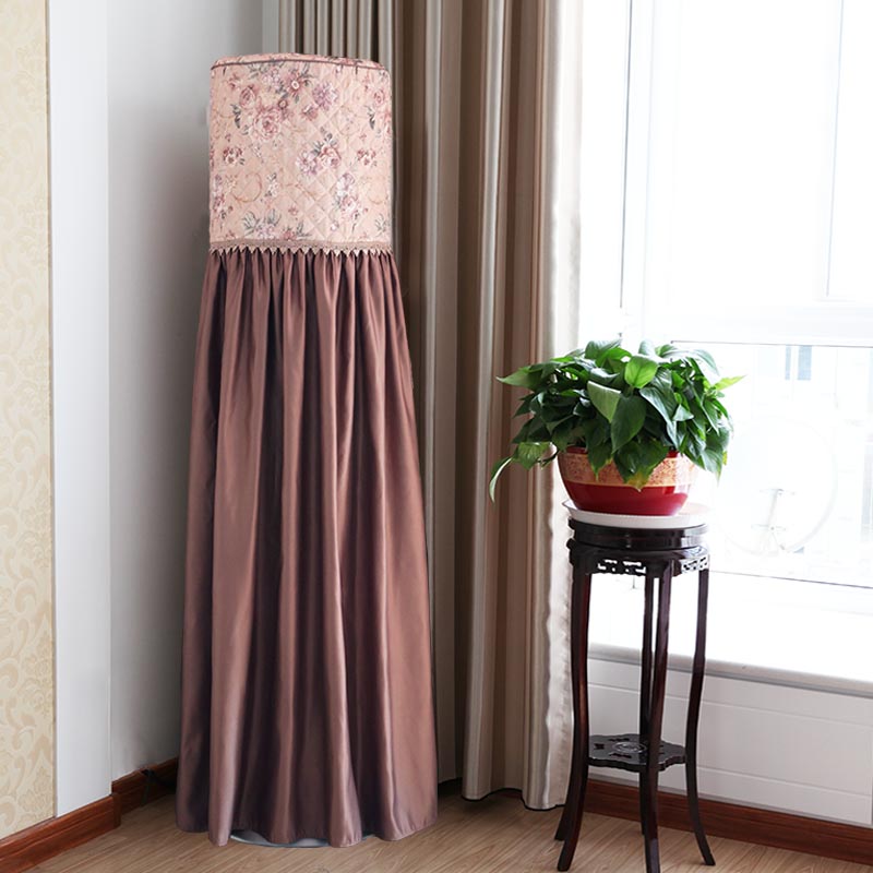 顶艺罩柜布防尘匹机3p罩欧y式大圆柱形空调加厚柜式2罩立式罩