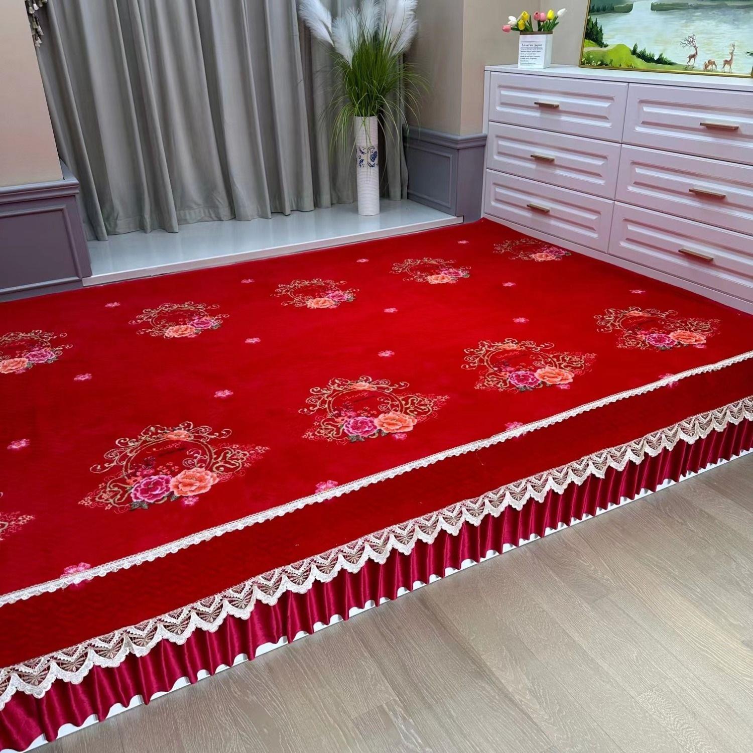 炕垫农村土炕耐热牛奶绒榻榻米罩炕可机洗炕盖大炕单定制通用床盖