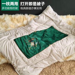 春秋轻奢两用汽车载抱枕被子多功能午休午睡家用客厅沙发靠垫加厚