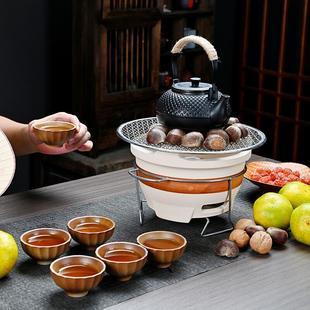 围炉煮茶罐罐茶煮茶器具家用室内配件奶茶陶壶煮茶壶碳炉烤奶套