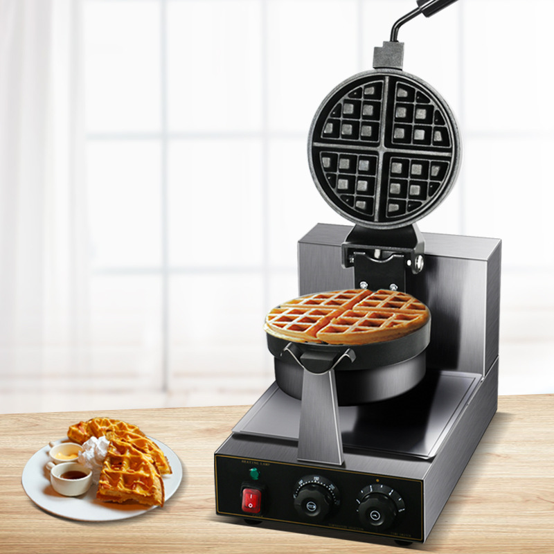 方厨华夫炉商用可旋转松饼机华夫饼格仔饼双面加热咖啡店厂家