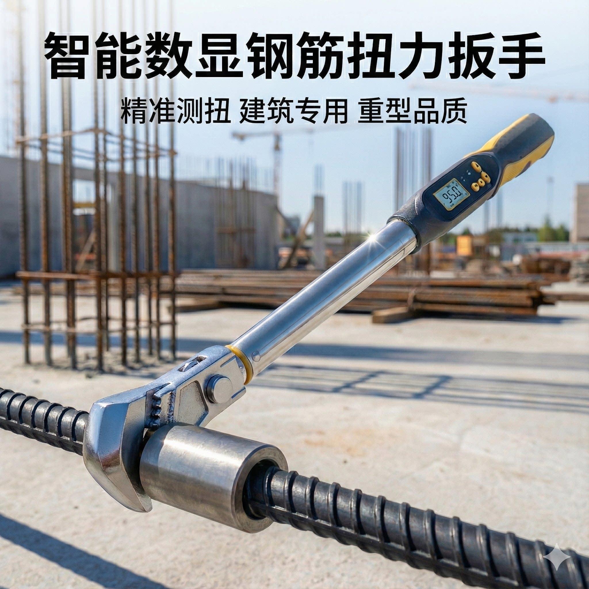 智能升级蓝牙小程序款钢筋扭力扳手检测直螺纹钢筋套筒电子数显