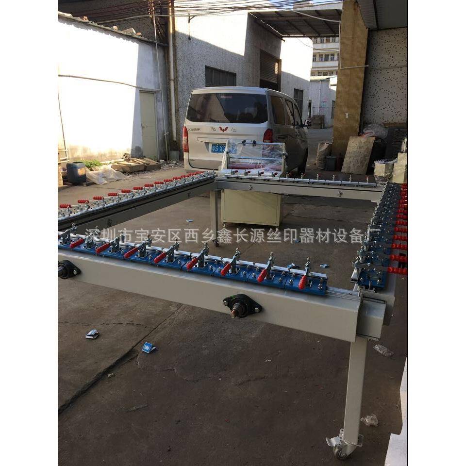 1215机械式拉网机 单夹半自动绷网机 手动拉网机生产厂家