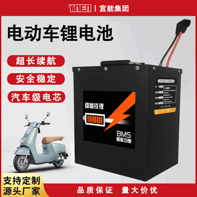 定制动力LiFePO? 电动车叉车观光车锂电池磷酸铁锂电池48V60V72V