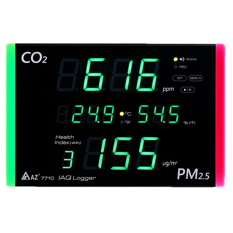 台湾衡欣 AZ7710壁挂式CO2检测仪报警器 AZ-7710二氧化碳测试仪