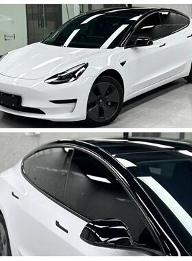 零跑C10C11C16T03专用悬架屋顶变色膜宠物钢琴高光泽黑色悬架黑色