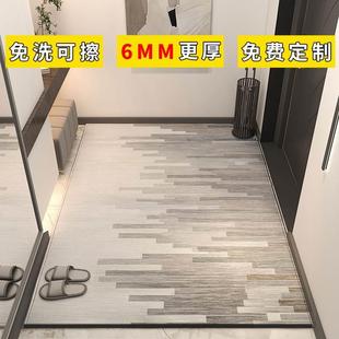 简约灰色入户门地垫pvc可擦洗地毯门垫进门门口脚垫家用垫子可裁