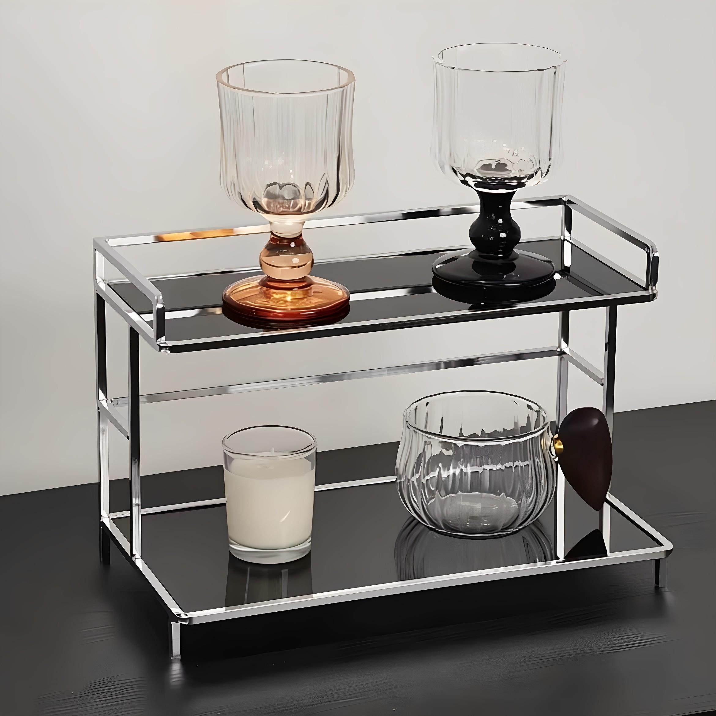 采购产品桌面女孩收纳架，精致化妆品和香水收纳架，多功能水杯架,收纳整理,整理架/置物架/收纳架,淘宝优惠券,粉丝福利购,淘宝优惠卷