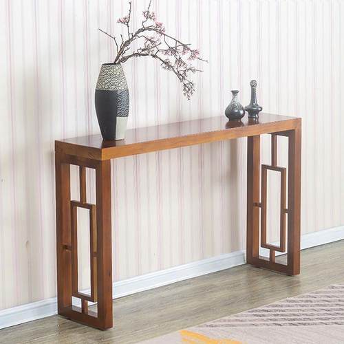 新中式实木玄关台门厅玄关柜条案条几玄关边桌供桌香案端景台包邮