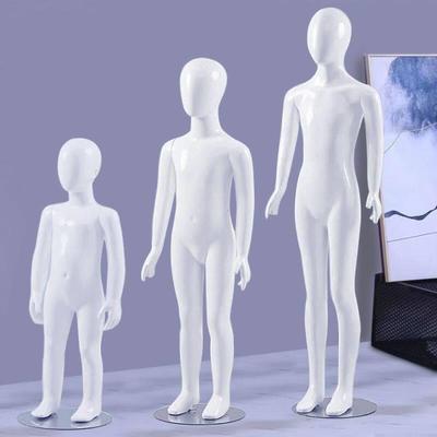 儿童模特架子童装店道具专用展示潮童橱窗亮白烤漆塑料全身小儿童
