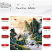 朝日东升山水画日出东方客厅山水画书房挂画广场餐厅门装 饰画