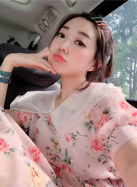 连衣裙韩版印花面料花色