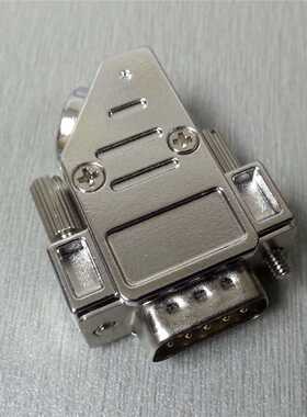 优联康db9串口斜45度出线金属壳  2W2 HDB15p 2V2 5W1锌合金外壳