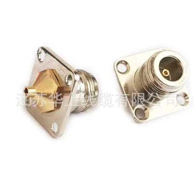 射频同轴连接器N-KFB2分体镀金 接086/RG405半钢半柔线 N型L16母