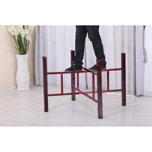 简易大圆桌架可折叠桌腿支架餐桌腿麻将桌方桌架可折叠桌架餐桌腿