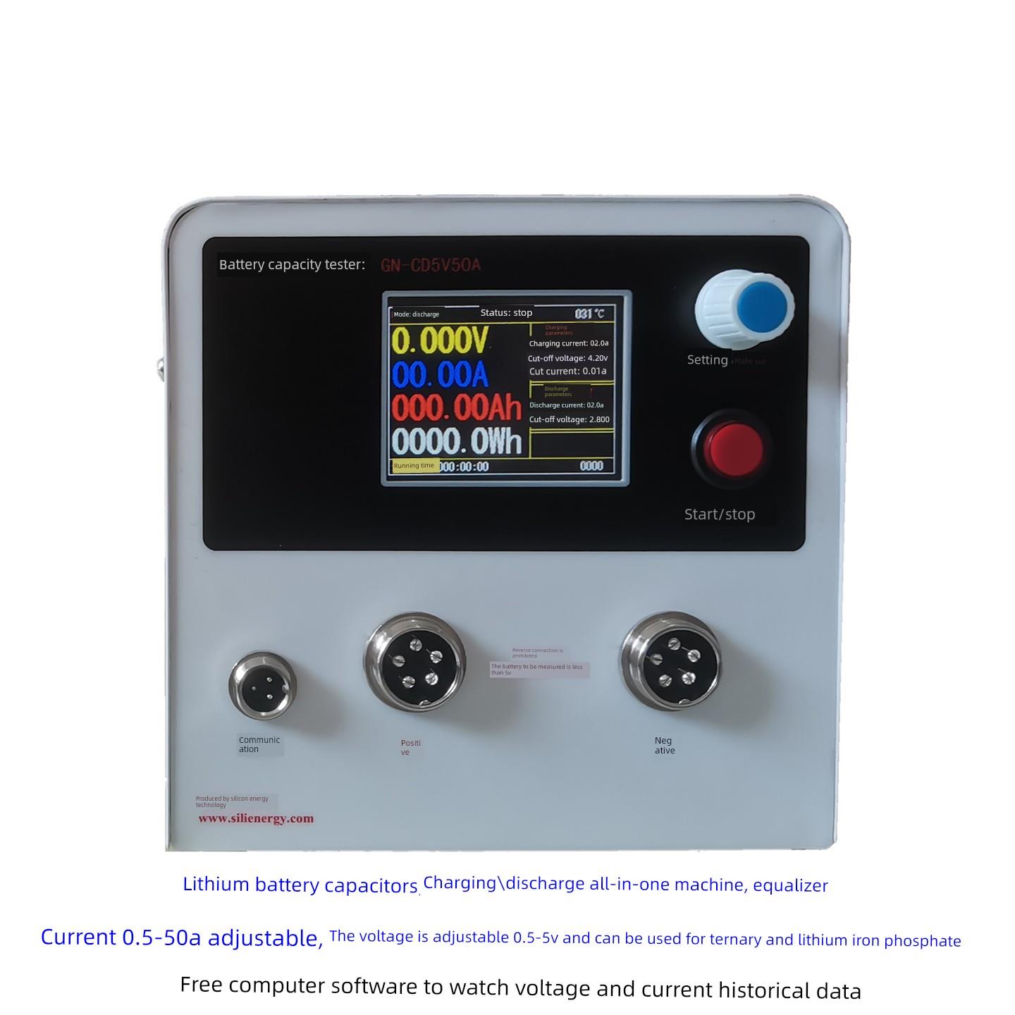 大电流三元磷酸锂电池充放电一体机容量检测渗透计均衡器