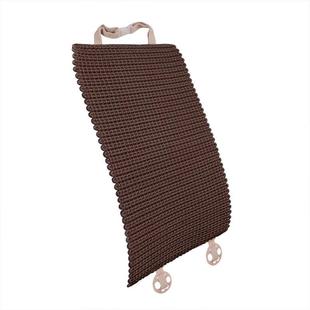 冰丝汽车坐垫驾驶座靠背单片薄腰靠前排座椅单座背部夏季编织靠垫