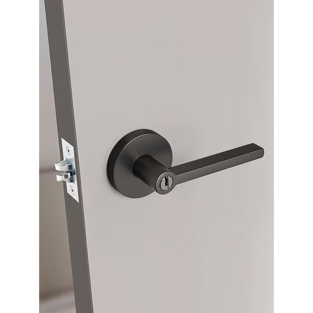 老式门锁室内三杆式执手锁房门锁卧室卫生间锁具通用型替换球形锁