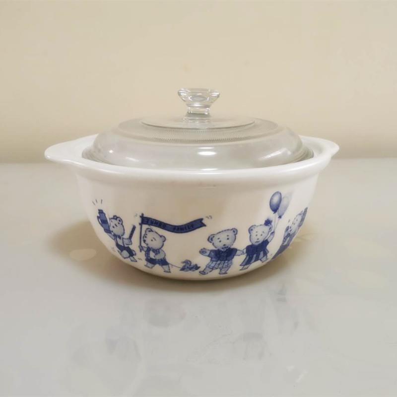 景德镇珍宝陶瓷砂锅小熊汤锅耐高温宝宝辅食炖锅煲电陶炉明火通用