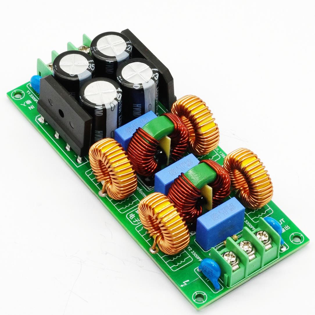 音频功率放大器电源Emi交流滤波器五级滤波器直流差分模式共模Emc