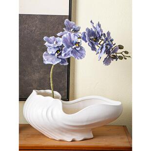 新中国风陶瓷花盆蝴蝶兰异形花盆瓦比萨比风格宋代美学禅宗家居装