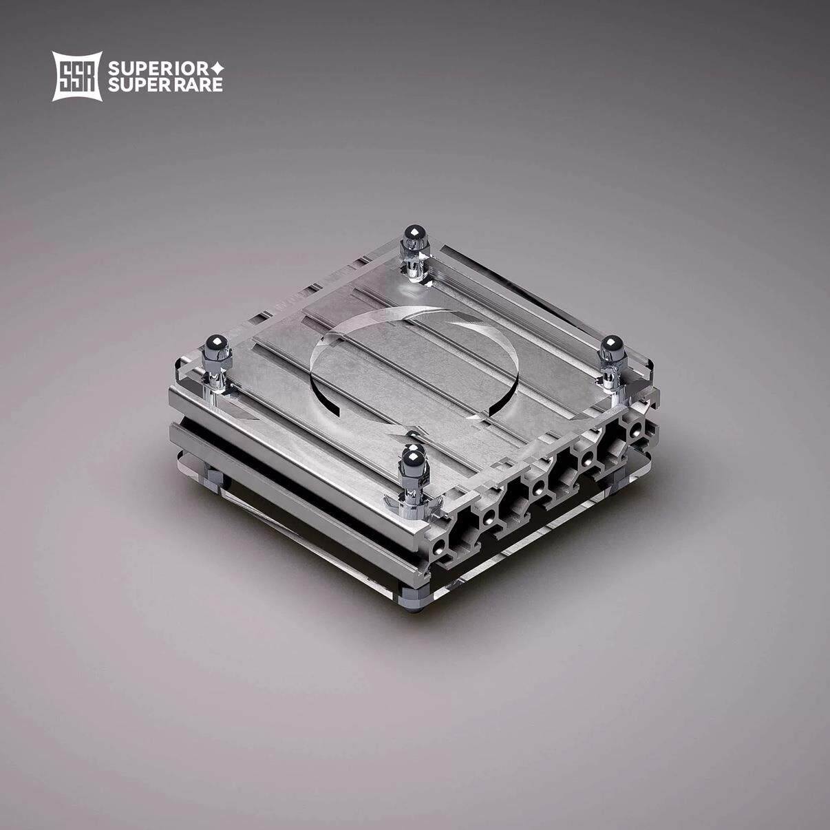 SSR粉锤咖啡工具收纳架铝合金亚克力模块化吧台布粉针粉锤置物架