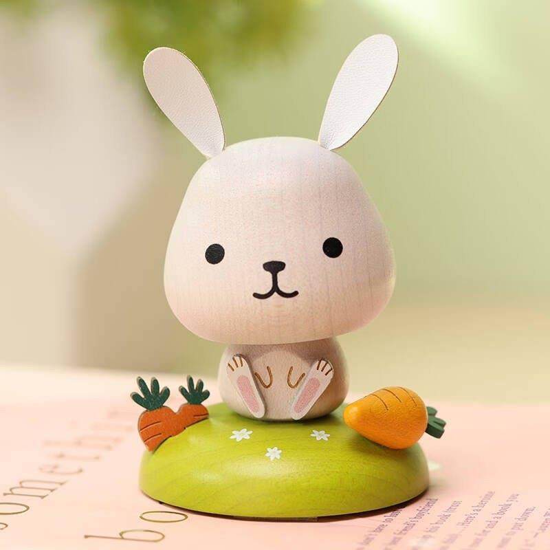 台湾jeancard汽车桌面摆件摇头创意弹簧森活实木质趣生日礼物女男,家居饰品,装饰摆件,淘宝优惠券,粉丝福利购,淘宝优惠卷