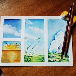 --小楷笔--龙舌 一厘米小楷毛笔 国画 画工笔勾线 线白描 云月笔