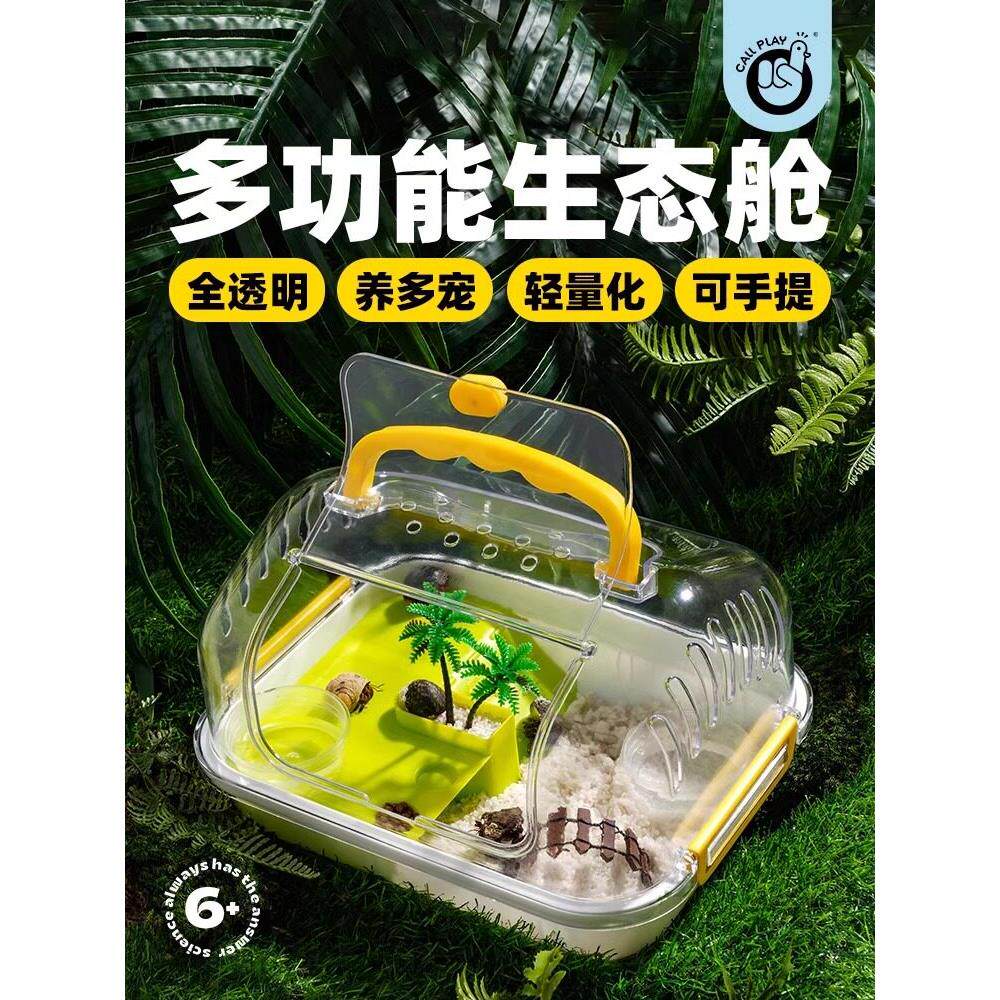寄居蟹宠物饲养箱套装专用豪华小别墅躲避屋相守蟹新手生态缸造景