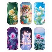 拍4送1 亚克力双面印花底板发泡藤条专底座手工编织篮子透明板